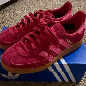 Adidas Spezial Red Sneakers with Gum Sole - new in box, 4Y